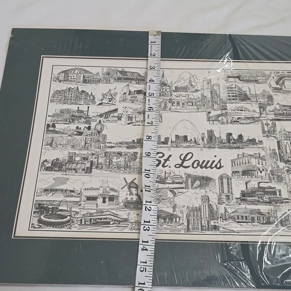 St. Louis Lithigraph Signed Copy By Richard E. Long‎ Print